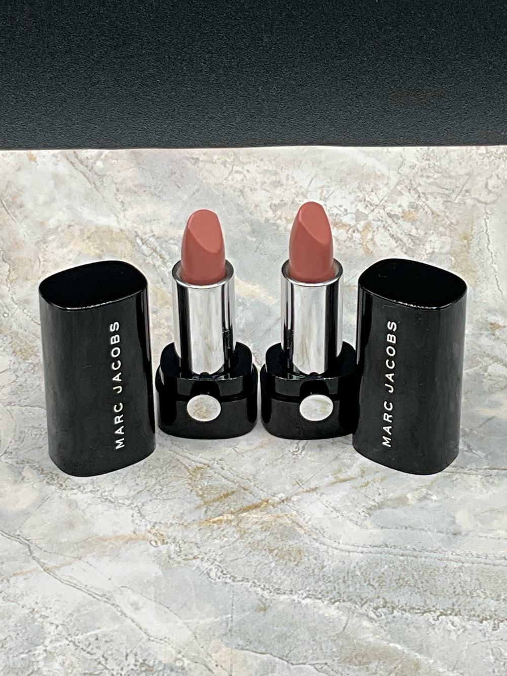 2 Marc Jacobs mini cream and sugar cream lipsticks new.